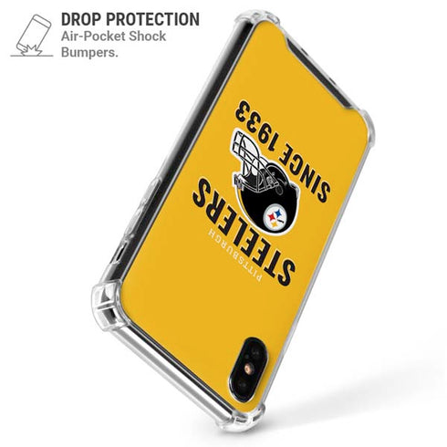 NFL Pittsburgh Steelers Helmet iPhone XS Max Clear Case